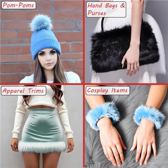 Faux Fur Fabric | Faux Craft Fur | Fake Fur Fabric Material for Costume, Decor - Picture 6 of 7